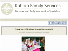 Tablet Screenshot of kahlonfamilyservices.com